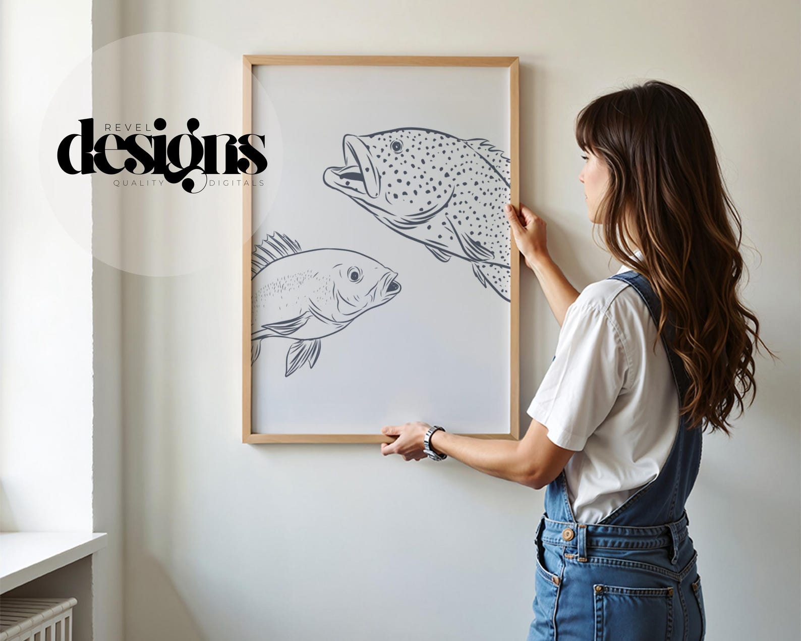 Hand-drawn Fish Art Print: Coastal Nautical Decor (digital Download) - Etsy