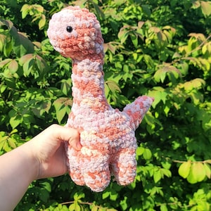 Handmade Crochet Brontosaurus Plushie | Brontosaurus Stuffed Animal | Dino Plushie | Dinosaur Plush | Dino Toy | Prehistoric | Jurassic Park