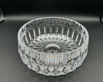 Gorgeous 7.5''W GORHAM CRYSTAL Althea Cut Crystal Round Bowl, Crafted In West Germany, Pristine Condition