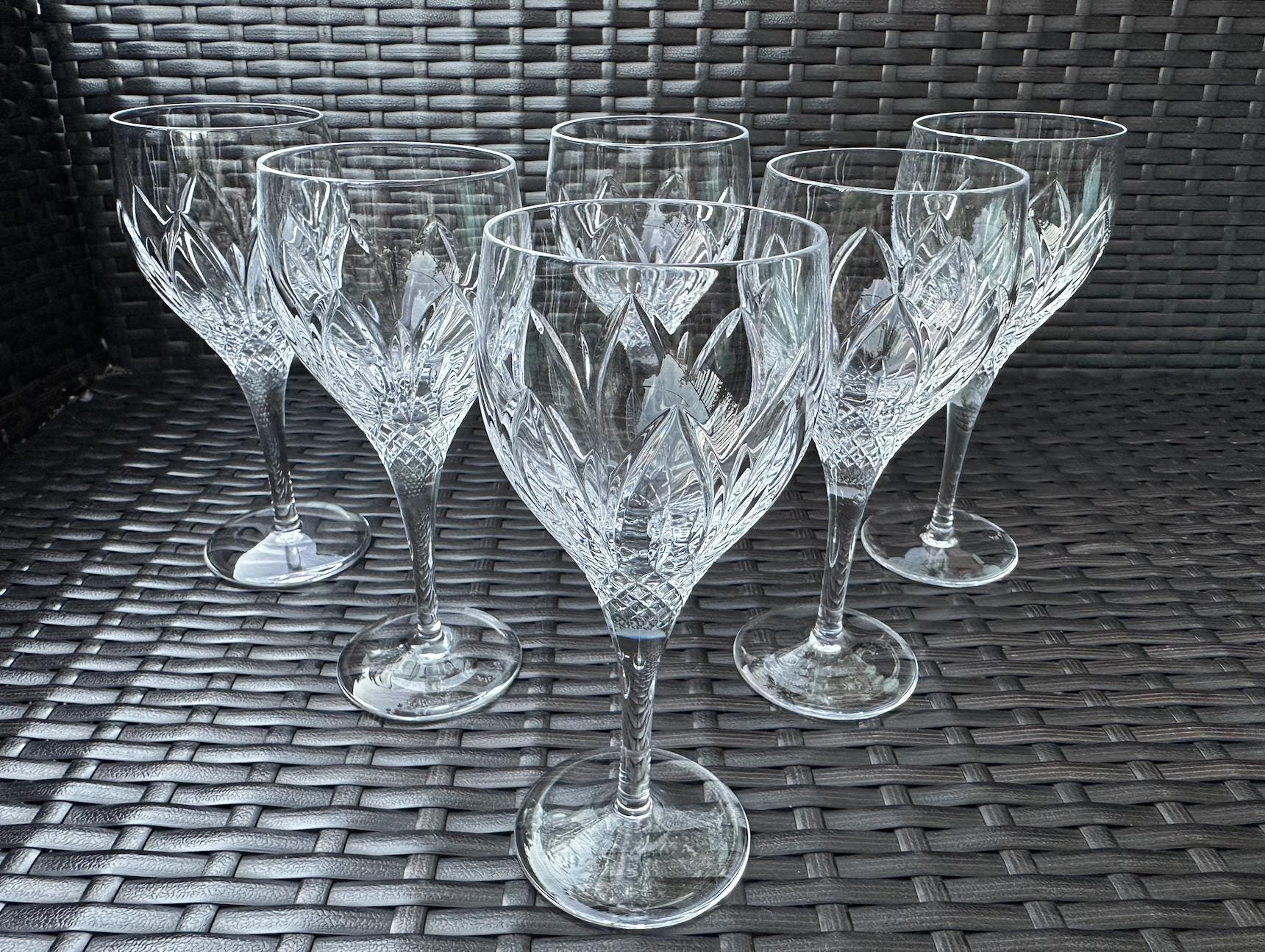 Russian Crystal Wine Glasses - Etsy