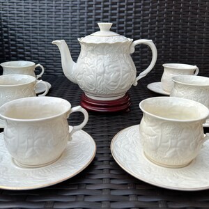 Belleek ベリーク クリーム＆シュガーボウル イエローラスター