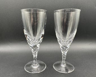 オレフォス カリーナ クリスタル クラレット ワイングラス - サイン入りハンドメイド ペア