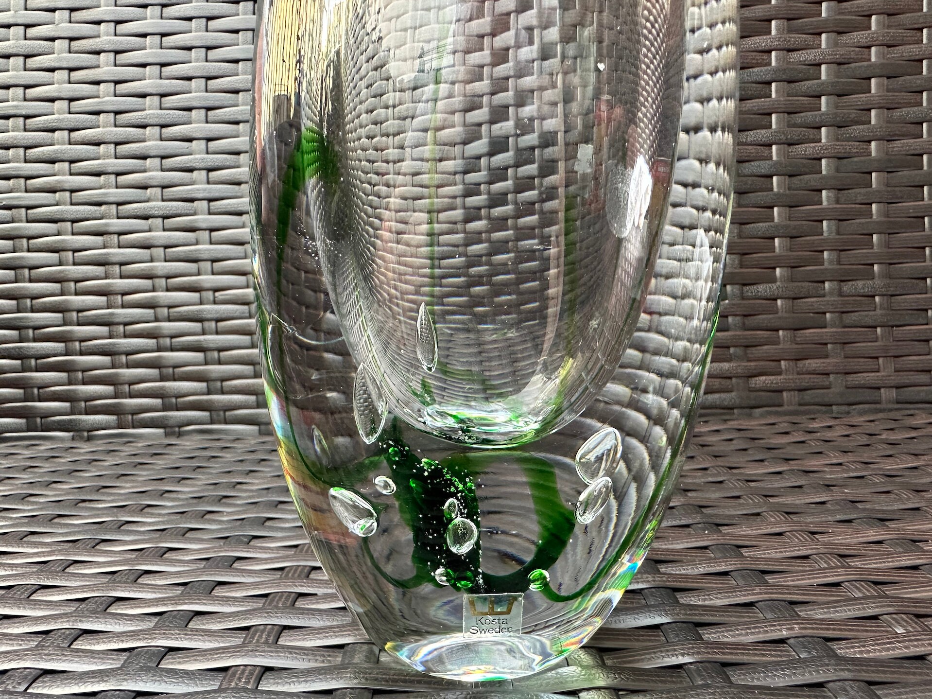 ヴィッケ リンドストランド コスタ ボダ アート ガラス花瓶