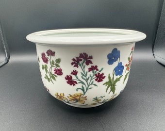 Beautiful Hand-painted Floral De Paris Limoges France 5" X 9" Cache/ Porcelain Pot, Collectible in Pristine Condition