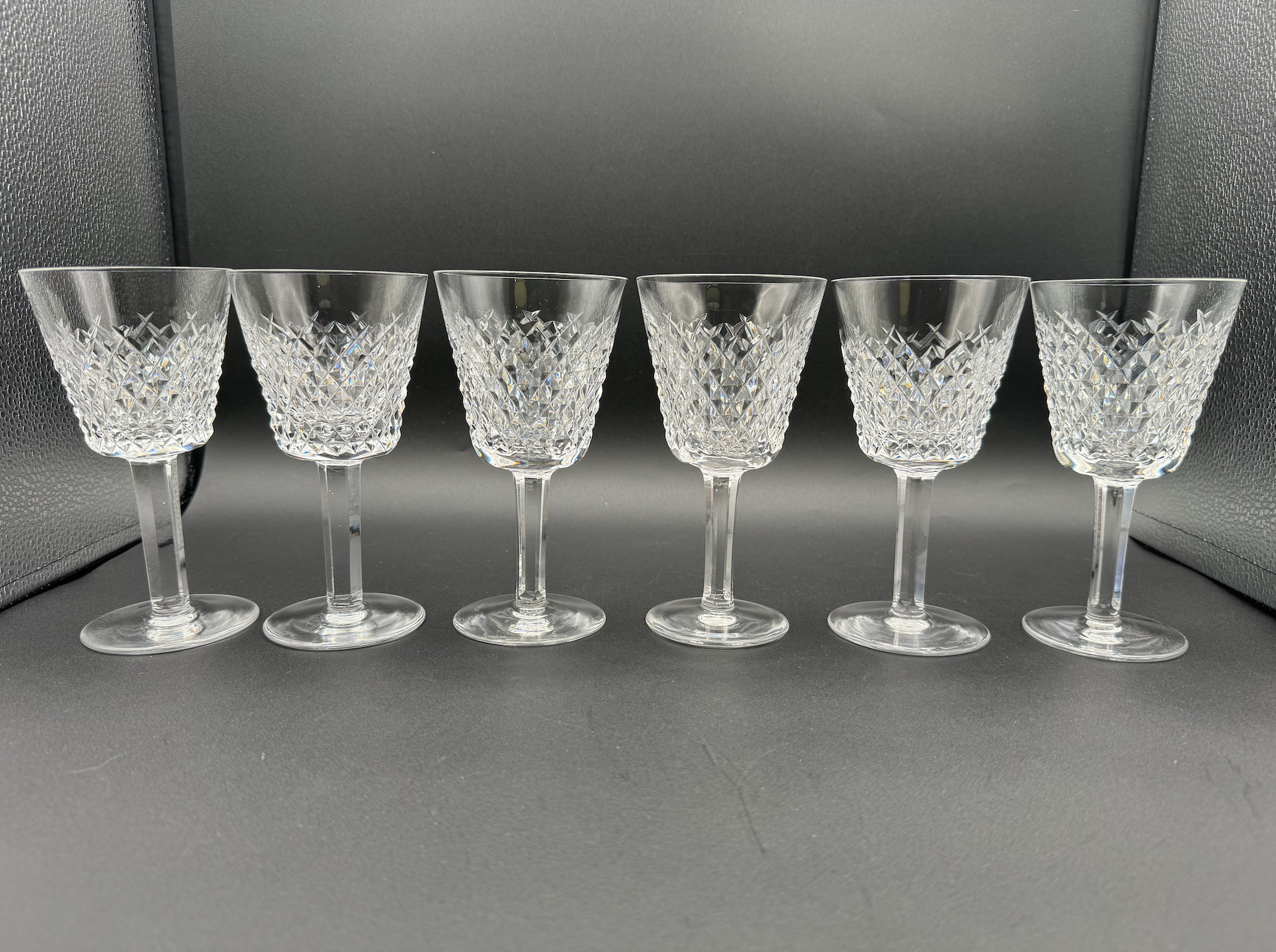 Copas De Jerez "Colleen" De Cristal Waterford Crystal Talladas Y De Tallo Corto 4