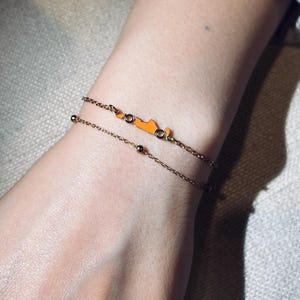 PAPAYA Race Car Hänge Guld Charm Armband Lagfärg