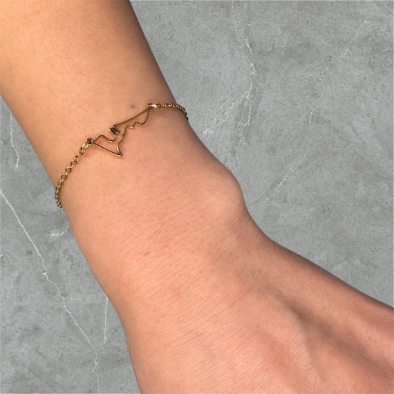 COTA Austin Texas Race Track USA Pendant Bracelet Gold/Silver