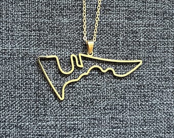Circuit of the Americas Pendant Necklace Gold/Silver with Chain