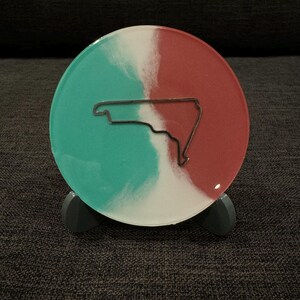 Mexico Race Track Coaster Formula 1 Epoxy/Resin