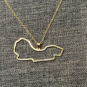 メルボルン アルバート パーク サーキット ペンダント ネックレス ゴールド/シルバー チェーン付き