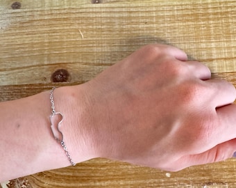 Melbourne Albert Park Circuit Pendant Racing Bracelet Gold/Silver