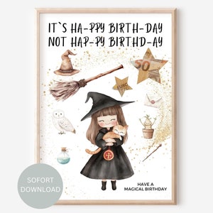Geldgeschenk Geburtstag Hermine Zauberer Geschenk Geburtstagsgeschenk kreativ lustig Idee DIY Geburtstagsgeschenk PDF Download
