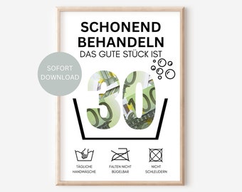 Geldgeschenk 30. Geburtstag 1996 Mann Frau Geschenk Geburtstag Geld lustig DIY Geburtstagsgeschenk PDF sofort Download zum selber ausdrucken