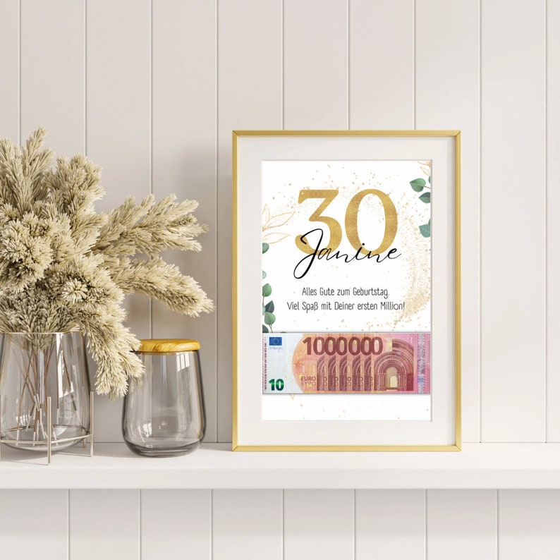 Geldgeschenk 40. Geburtstag I personalisiert Geld I Geburtstagsgeschenk