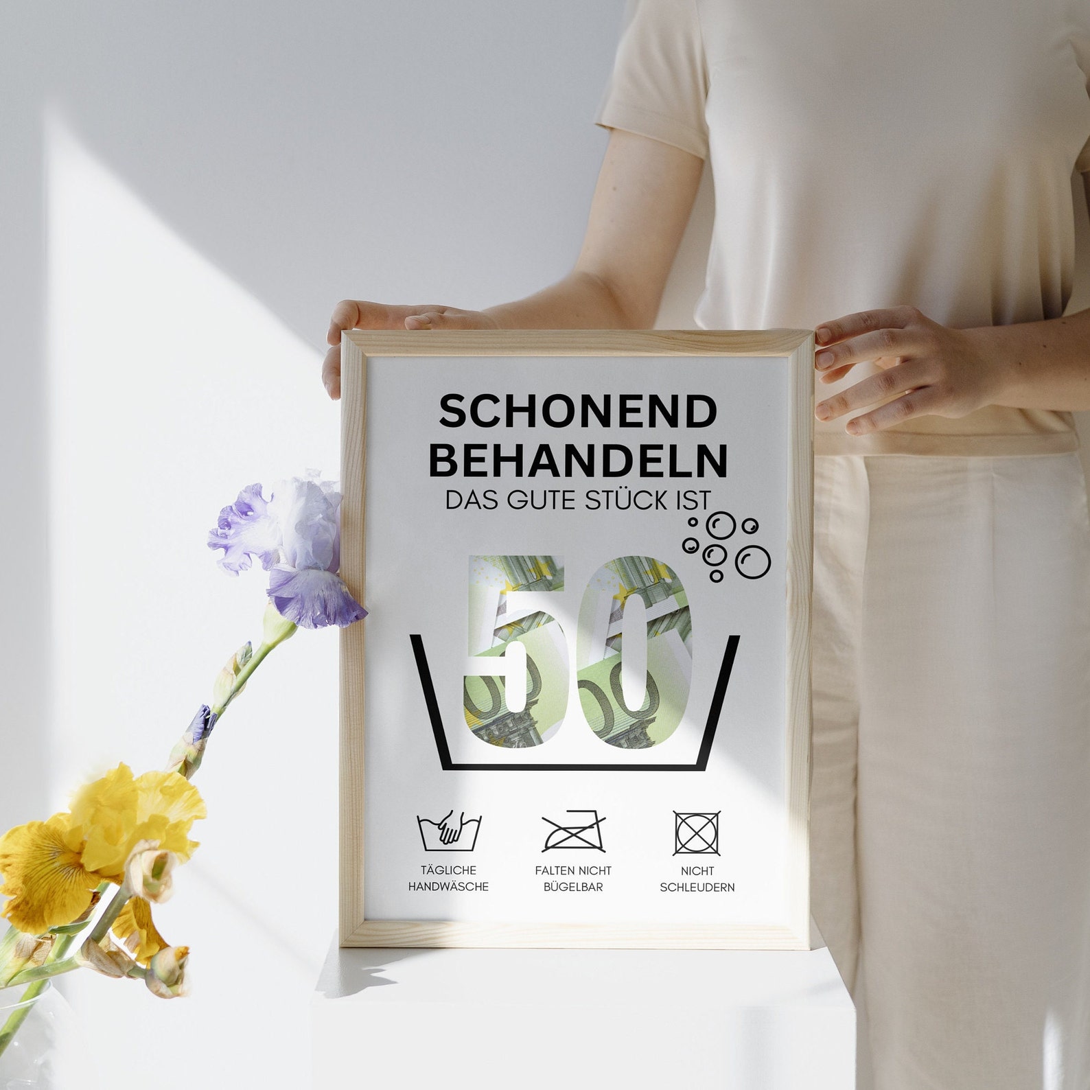 Geldgeschenk 50. Geburtstag sofort Download I Geschenk Geburtstag Geld