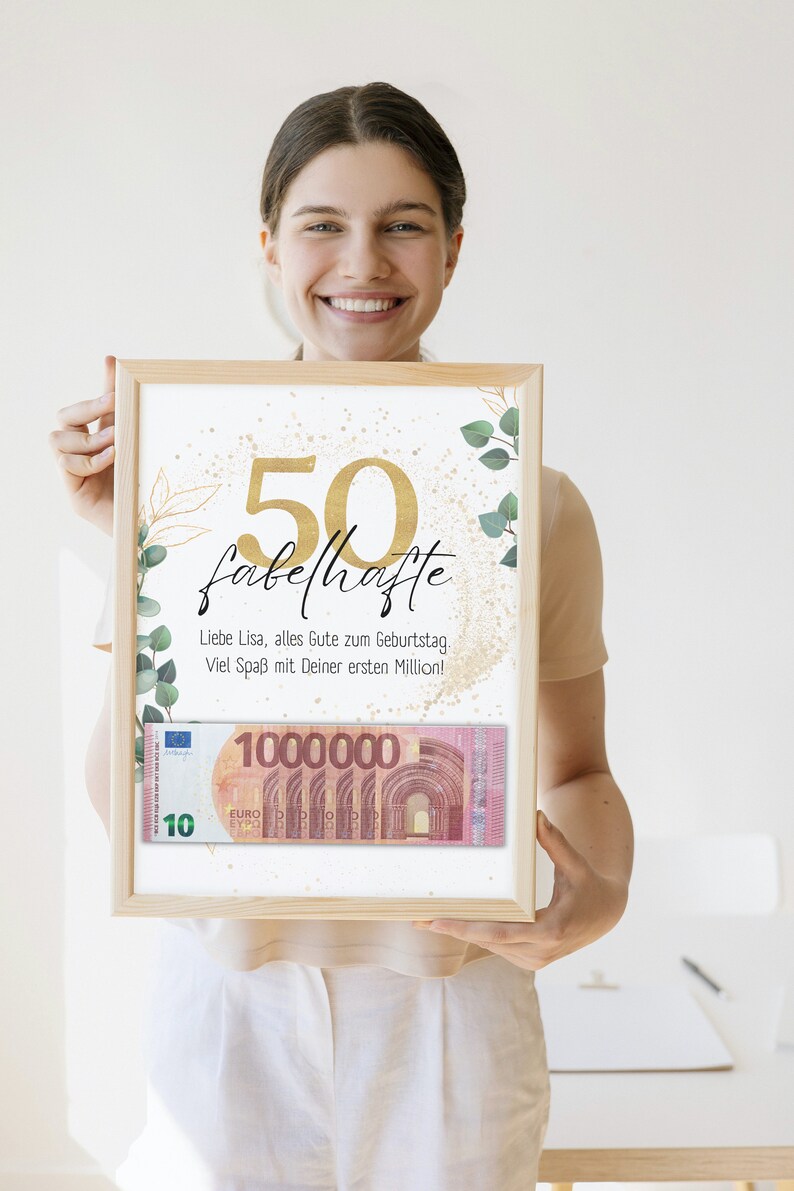 Geldgeschenk Geburtstag personalisiert Geld I Etsy.de