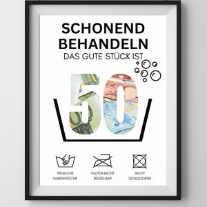 Geldgeschenk 50. Geburtstag sofort Download I Geschenk Geburtstag Geld