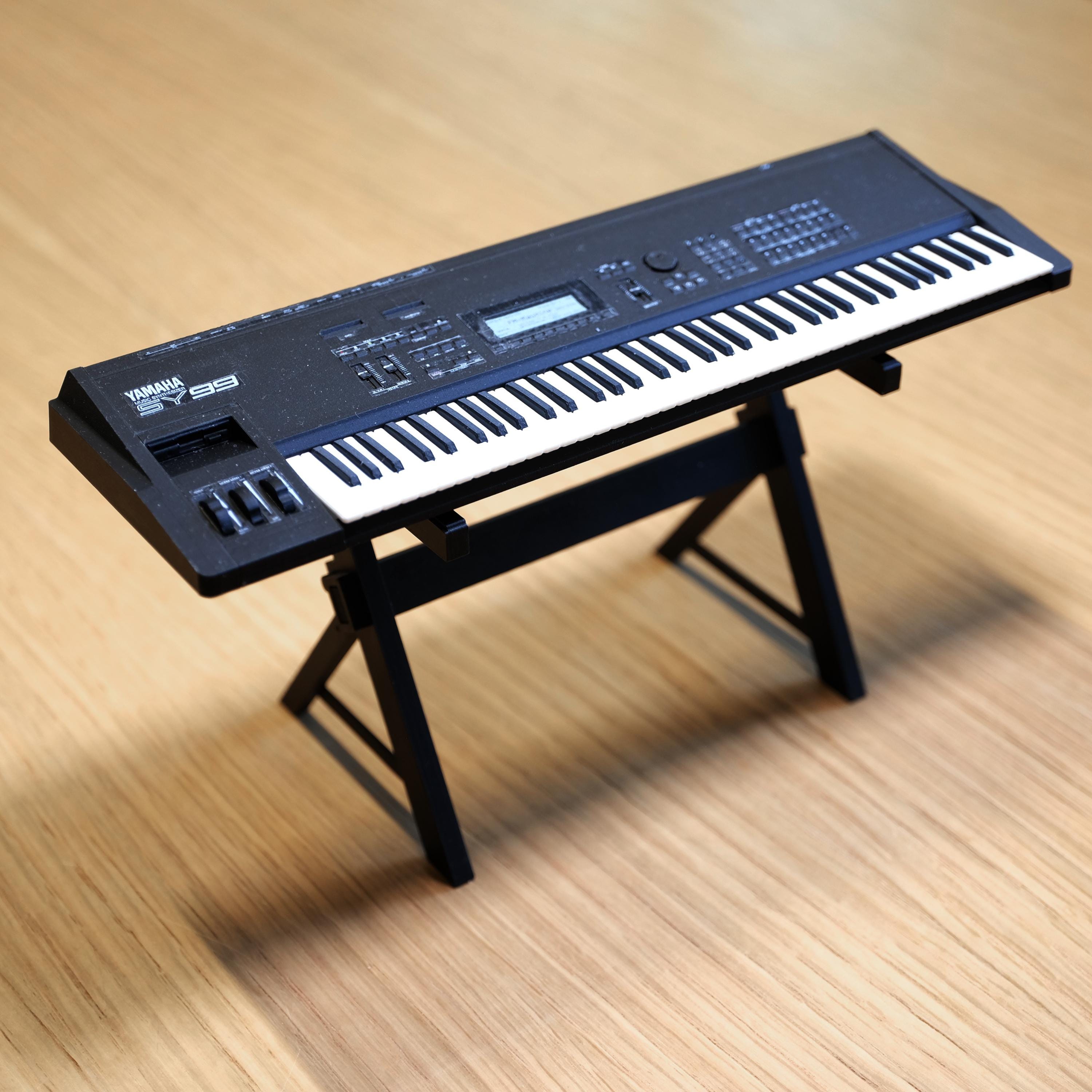Miniature Yamaha SY99 Synthesizer: 1/6 Scale Collectible With