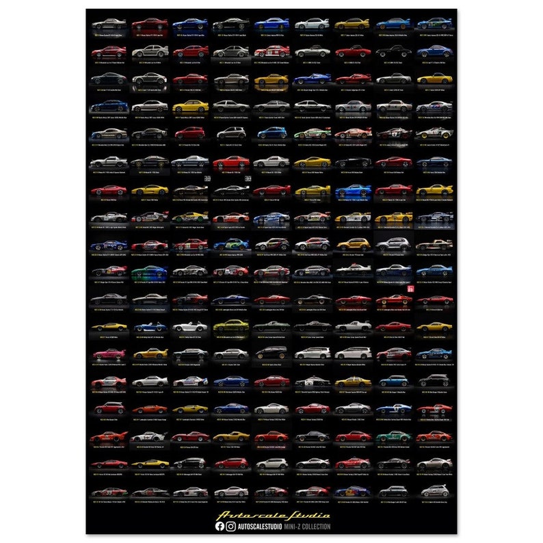 Autoscalestudio Mini-z Collection Poster 2024 Premium Semi-Glossy Paper image 1