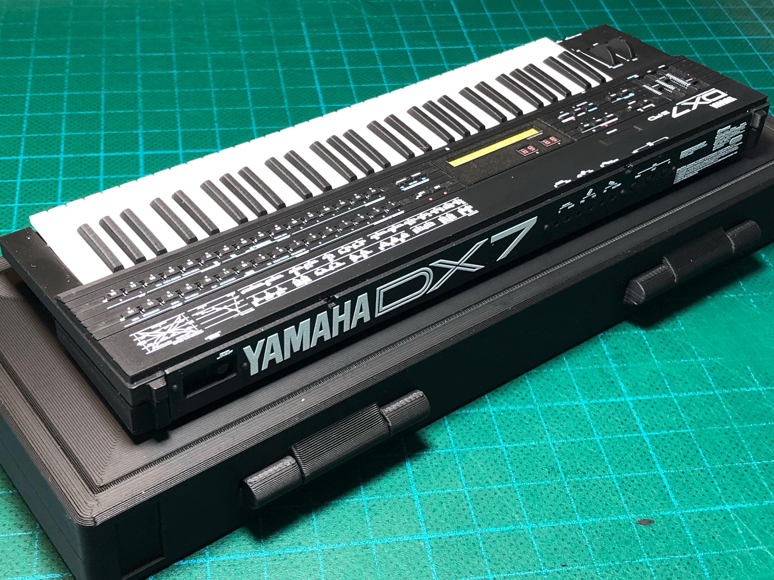 Miniature Yamaha DX7 II FD Synthesizer: 1/6 Scale Collectible With