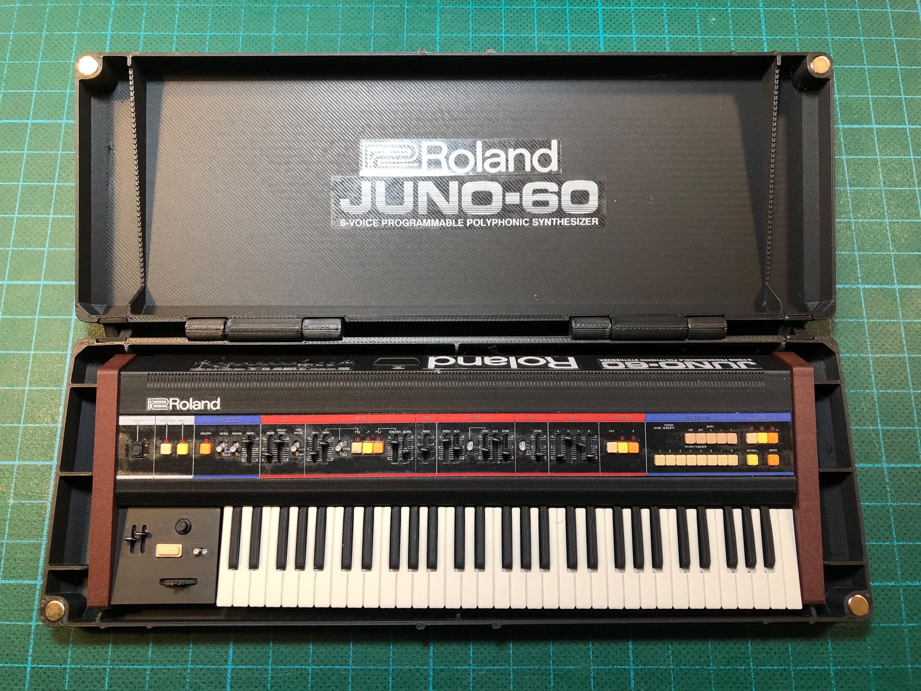 Miniature Roland JUNO60 Synthesizer: 1/6 Scale Collectible With