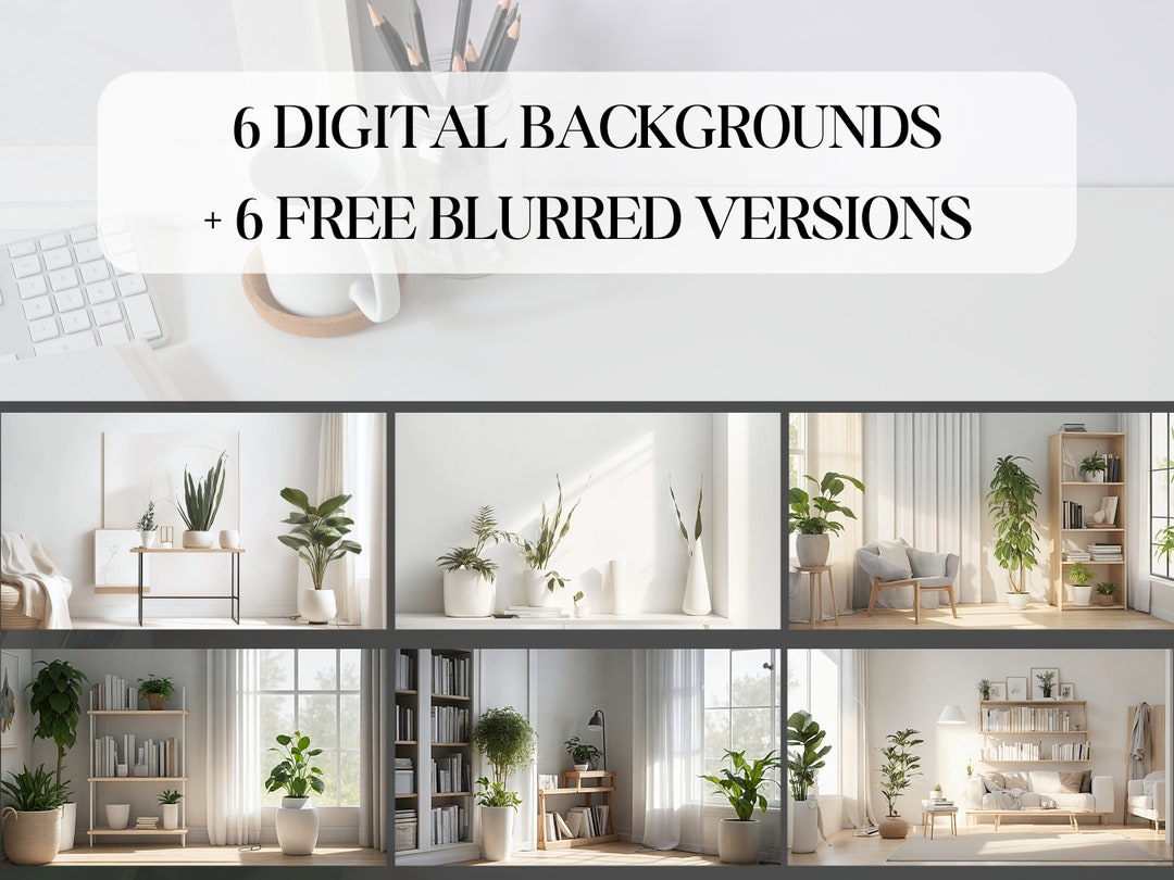 6 Light Zoom Background 6 Blurred Virtual Background Etsy