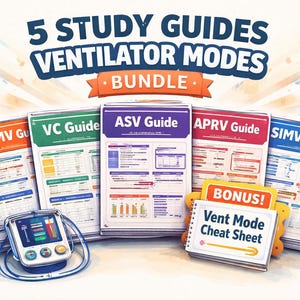 Mechanical Ventilation Study Guide Bundle | Respiratory Therapist Student (Digital Download)