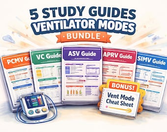 Guide d'étude sur la ventilation mécanique | Étudiant en thérapeute respiratoire (téléchargement numérique)