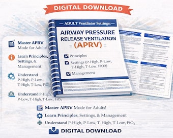 APRV Mechanical Ventilation Study Guide | Respiratory Therapy (Digital Download)