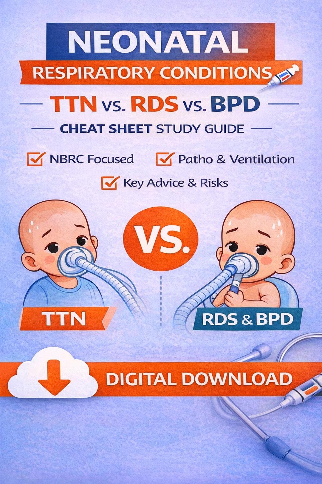 Bpd Rds Neonatal Respiratory Conditions Cheat Sheet | Ttn Vs Rds Vs Bpd | NICU ...