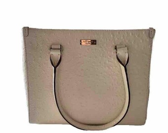 Kate Spade Wellesley Quinn Ostrich Head In The Sand Leather Embossed Purse