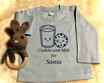 Pullover für kinder Babys , Santa, Kinderkleidung, Shirt, Weihnachten, Weihnachtsmann , Langarmshirt,Geschenk