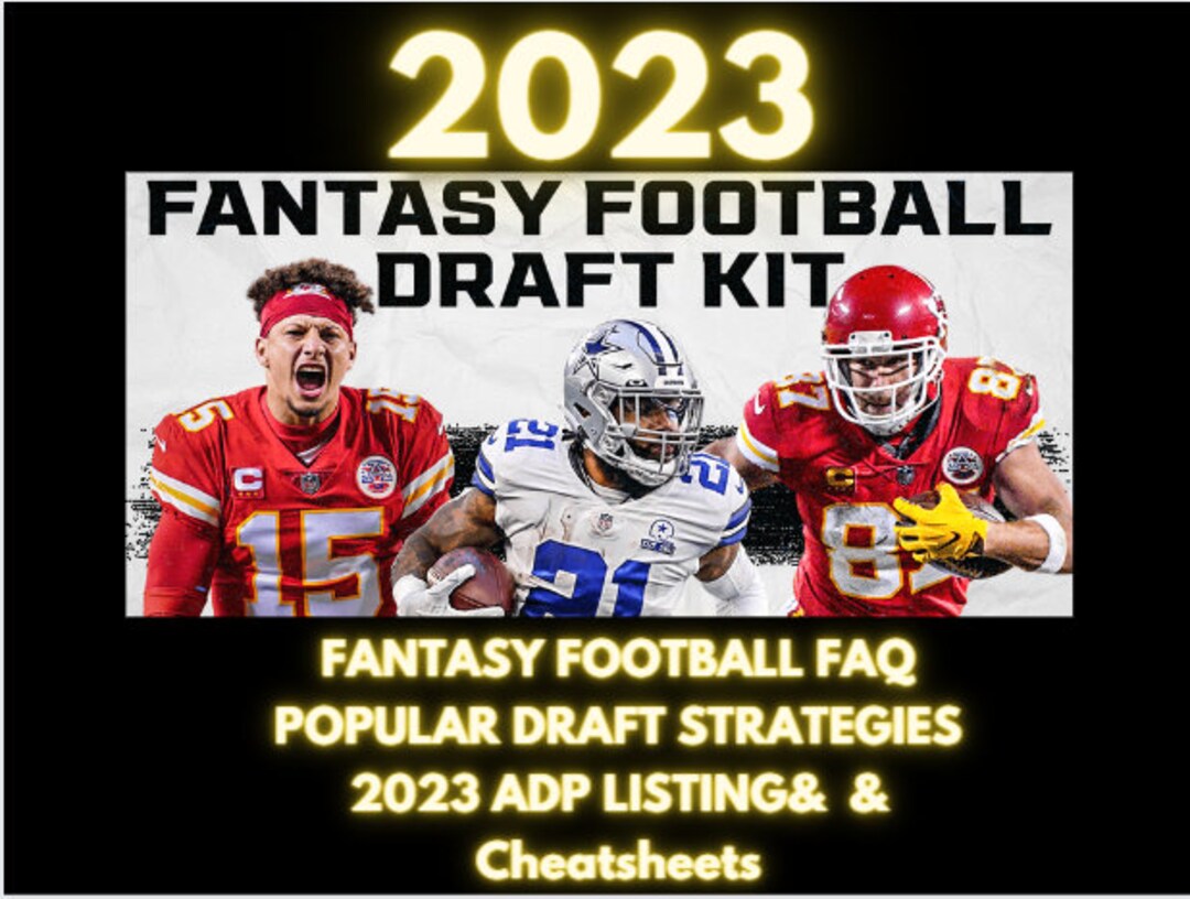2023 NFL FANTASY FOOTBALL Draft Ranks & Strategies Kit Etsy