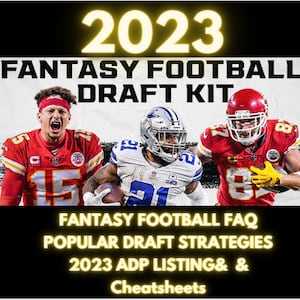 2023 NFL FANTASY FOOTBALL Draft Ranks & Strategies Kit