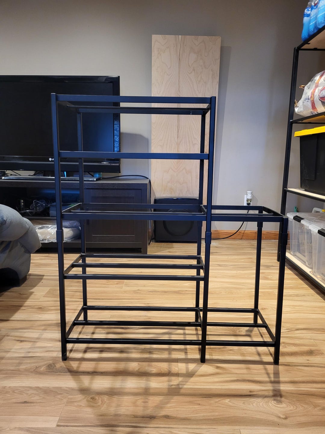 Custom Steel Rack Custom Fabricated Steel Shoe Rack- Fits Both Boots and Shoes - Etsy