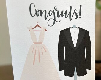 Congrats Wedding Card Greeting Card Homemade Card Blank Card