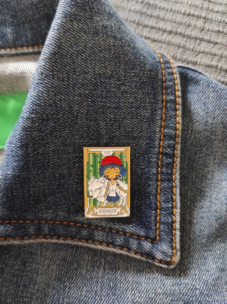 Pin del tarot Totoro Princesa Mononoke Miyazaki Ghibli negro F