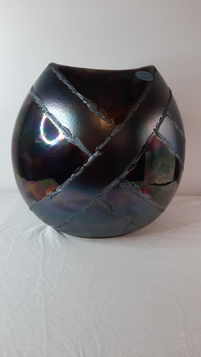 Poole Pottery Alchemy Purse Vase Large Etsy