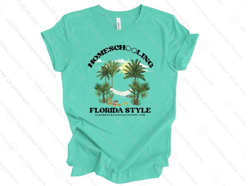 Homeschooling Florida Style T-shirt Raglan Baseball Tee image 7