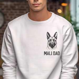 Malinois Dad Sweatshirt, Belgian Malinois, Dog Lover Sweatshirt, Maligator Dad Sweatshirt, Malinois Sweatshirt, Belgian Malinois Sweatshirt
