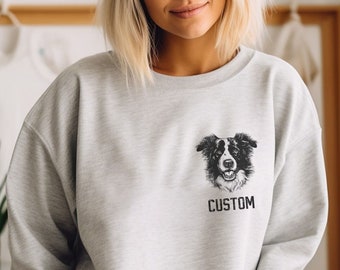 Sweat-shirt personnalisé Border Collie, Sweat-shirt Border Collie sur mesure, Sweat-shirt pour maman/papa Border Collie, Cadeau pour amoureux des Border Collies