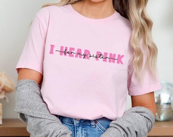 I Wear Pink for Custom Shirt, Personalize Family Breast Cancer Shirt, Cancer Awareness Shirt, Pink Ribbon Shirt,Breast Cancer Support Gift 2