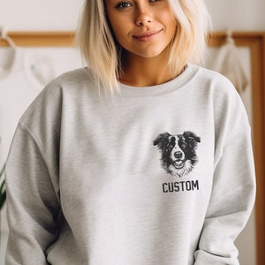 Personalized Border Collie Sweatshirt, Custom Border Collie Sweatshirt, Border Collie Mom / Dad Sweatshirt, Border Collie Lover Gift