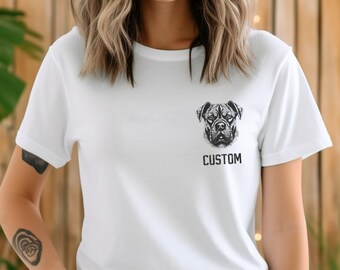 Spersonalizowana koszulka Cane Corso, spersonalizowana koszulka Cane Corso, koszulka dla mamy Cane Corso, koszulka dla taty Cane Corso, spersonalizowane prezenty dla miłośników Cane Corso