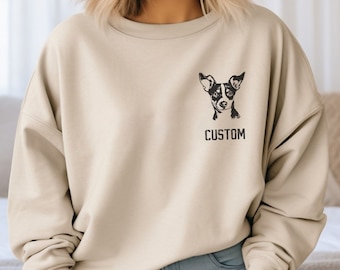 Spersonalizowana bluza z terierem szczurzym, spersonalizowana bluza z terierem szczurzym, bluza dla mamy/taty teriera szczurzego, spersonalizowany prezent dla miłośnika teriera szczurzego
