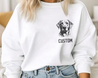 Personalized Labrador Sweatshirt, Custom Labrador Sweatshirt, Labrador Mom Sweatshirt, Labrador Dad Sweatshirt, Labrador Unisex Sweatshirt