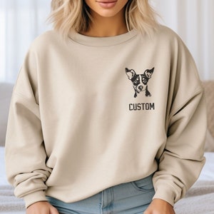Personalized Rat Terrier Sweatshirt, Custom Rat Terrier Sweatshirt, Rat Terrier Mom / Dad Sweatshirt, Custom Rat Terrier Lover Gift