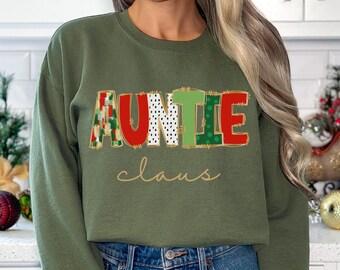 Sweatshirts tante Noël, cadeau de Noël pour tante, sweat-shirt de Noël tante, pulls pour tante, cadeau tante, cadeaux tante, faire-part tante