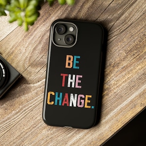 Inspirational Phone Case, Motivational Black Iphone Case, Phone Case Gift, Hard Phone Case for iPhone 15, 14, 13, 12, 11, X, XR, XS, 8