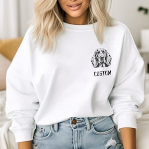 Personalized Coonhound Sweatshirt, Custom Coonhound Sweatshirt, Coonhound Mom Sweatshirt, Coonhound Dad Sweatshirt, Coonhound Lover Gift